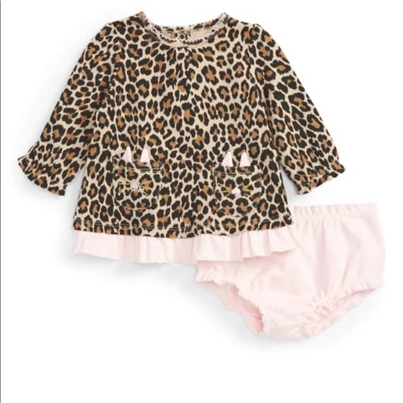 ❌SOLD❌ NWT 4-Piece Set by Kate Spade Leopard Sets (0-6 months) - Picture 2 of 6